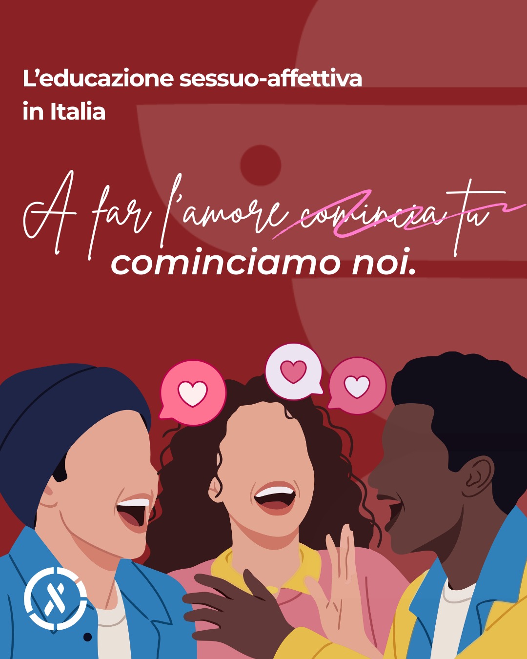 Qual è la situazione italiana in merito all'educazione sessuo-affettiva?
Per quali motivi risulta essere assolutamente necessaria, ora più che mai?
Cosa possiamo fare come professionisti e professioniste della salute del futuro?