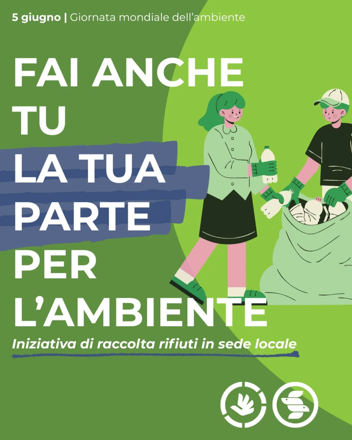 In occasione della giornata mondiale per l’ambiente, che avrà luogo il 5 giugno, lo SCORP Team lancia l'iniziativa “Clean up your Health”; un’iniziativa concreta che mira a coinvolgere tutte le sedi locali in una giornata di riflessioni, collaborazione e premura nei confronti dell’ambiente, un progetto di raccolta rifiuti diffuso in tutta Italia.

Come funziona?
Ogni sede locale potrà scegliere una giornata, o anche più di una, in cui riunirsi con i propri soci e procedere alla raccolta rifiuti di spiagge, parchi, piazze o qualsiasi altro spazio all’interno della propria città. 

📸 Vi chiediamo di scattare delle foto e di caricarle sul link drive già inoltrato per email, per conservarle in vista del post del 5 Giugno. Pubblicheremo i vostri contenuti per creare una rete di progetto nazionale con un fil rouge: la cura e il rispetto per l’ambiente. ♻️