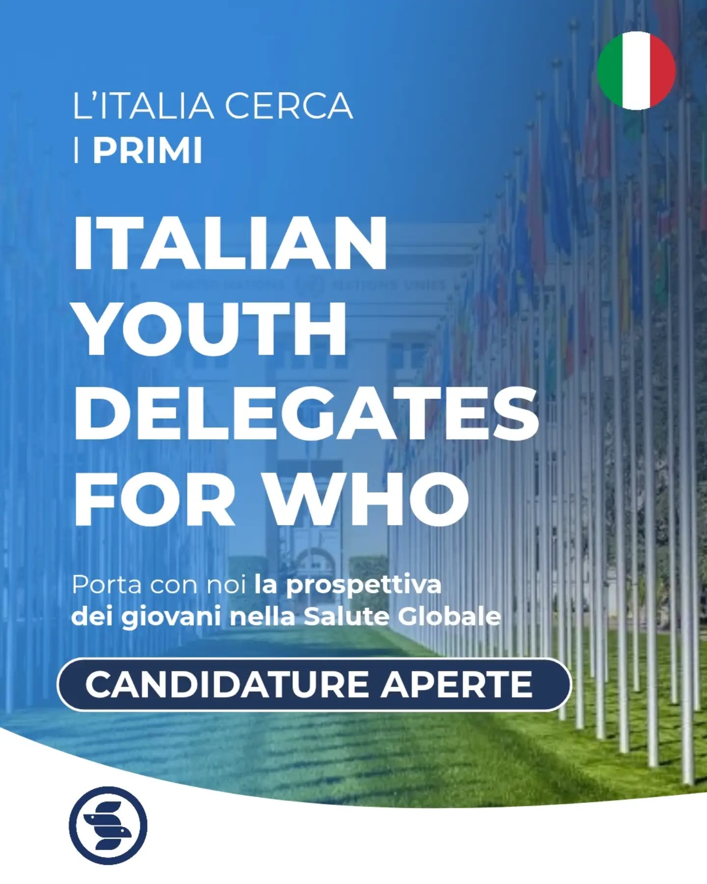 🌍 L’Italia cerca i primi Italian Youth Delegates for WHO!
Per la prima volta il SISM, insieme al Ministero della Salute, avvia la sperimentazione dello Italian Youth Delegate Program for WHO, un programma nato per favorire la partecipazione dei giovani nei processi di governance della salute globale.
Saranno selezionati due Youth Delegates, che prenderanno parte a un percorso di formazione, consultazione e confronto con giovani e istituzioni, contribuendo alle attività del Programma e, secondo le modalità previste, ai principali appuntamenti internazionali dell’Organizzazione Mondiale della Sanità.
💬 Ascoltare. Contribuire. Partecipare. Restituire.
Essere Youth Delegate significa portare prospettive, priorità e istanze delle nuove generazioni nel dialogo sulla salute globale e contribuire, allo stesso tempo, alla costruzione e allo sviluppo di un programma che nasce oggi con l’ambizione di continuare nel tempo.
📣 Le candidature sono aperte!
Se hai tra i 20 e i 28 anni, studi Medicina e Chirurgia (o hai da poco conseguito la laurea) e vuoi mettere competenze, idee e motivazione al servizio della salute globale, questa opportunità potrebbe fare al caso tuo!
📅 Candidature entro: 30/08/2026, h 23.59
🔗 Bando e Application Form: link in bio
🌍Portiamo insieme la prospettiva dei giovani nella Salute Globale!
#ItalianYouthDelegate #YouthDelegate #WHO #SISM