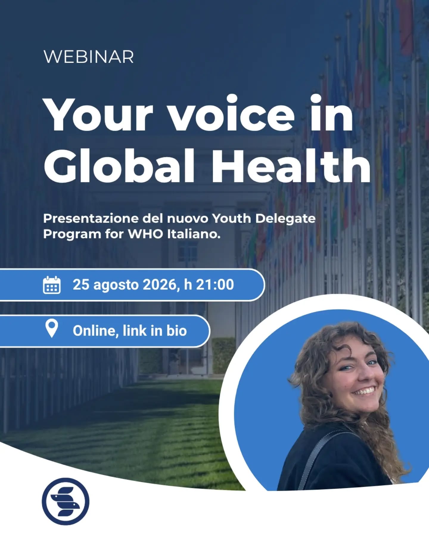 🌍 YOUR VOICE IN GLOBAL HEALTH
La call è aperta. Ma cosa significa davvero essere Youth Delegate? Come si porta la prospettiva dei giovani nei processi di governance della salute globale? E come funzionerà il nuovo Italian Youth Delegate Program for WHO?
Ne parliamo a Your Voice in Global Health, il webinar di presentazione della prima edizione del Programma.
🎙️ A guidarci nell'incontro sarà @la_ivan , delegata IFMSA alla World Health Assembly 2025 e coordinatrice dello Small Working Group che ha lavorato alla costruzione per progetto.
Durante l'incontro parleremo di:
🌐 Italian Youth Delegate Program for WHO, dalla nascita del progetto alle attività previste;
👥 ruolo degli Youth Delegates e percorso durante il mandato;
📝 processo di selezione e informazioni utili per preparare la candidatura;
🇨🇭 World Health Assembly 2025 e il percorso che, dall'esperienza di Ginevra, ha portato alla nascita del progetto.
💬 E naturalmente ci sarà spazio per domande e Q&A.
📅 Quando: martedì 25 agosto, h 21:00
💻 Dove: online, link in bio
📣 Non dimenticate: le candidature per diventare uno dei primi Italian Youth Delegates for WHO sono aperte fino al 30 agosto, h 23:59.
Ti aspettiamo! 🌍
#ItalianYouthDelegate #YouthDelegate #WHO